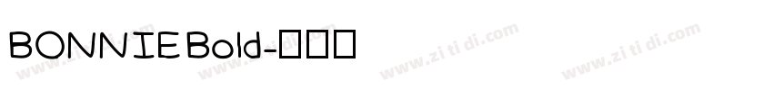 BONNIE Bold字体转换